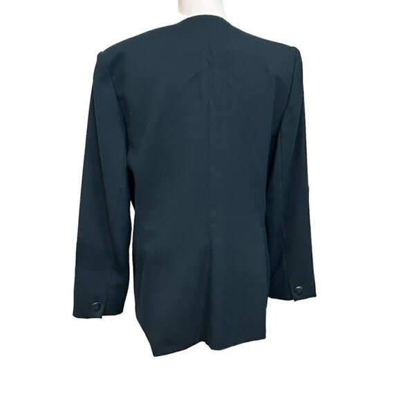 En Avance 100% Wool Blazer Size 12 Forest Green - Picture 3 of 7